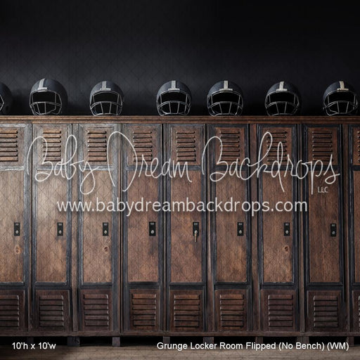 Grunge Locker Room Flipped (No Bench) (WM)