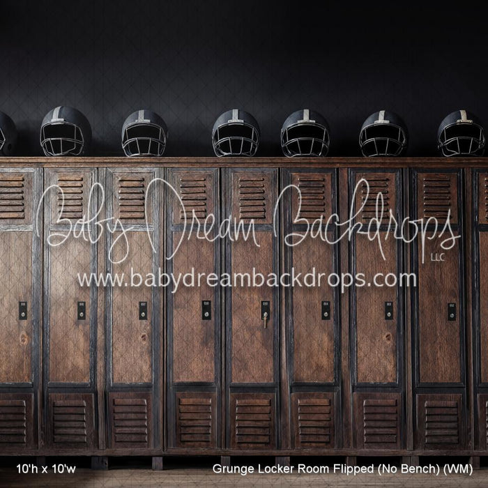 Grunge Locker Room Flipped (No Bench) (WM)
