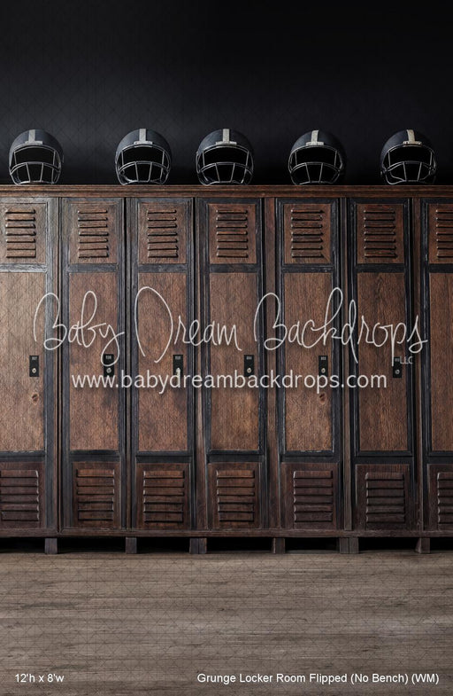 Grunge Locker Room Flipped (No Bench) (WM)