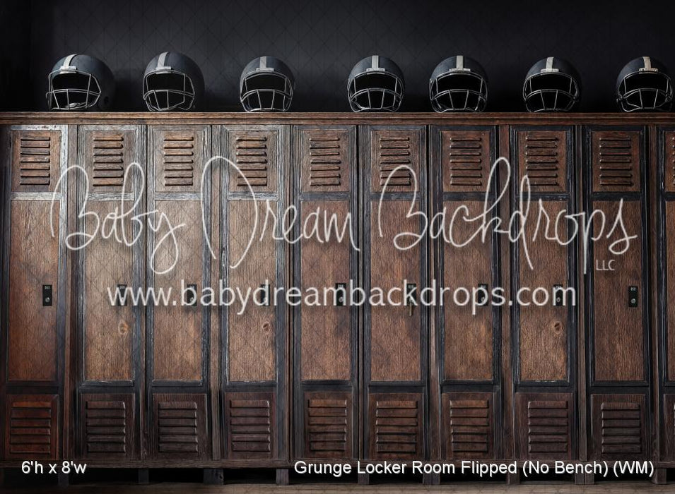 Grunge Locker Room Flipped (No Bench) (WM)