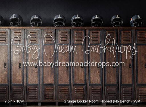 Grunge Locker Room Flipped (No Bench) (WM)
