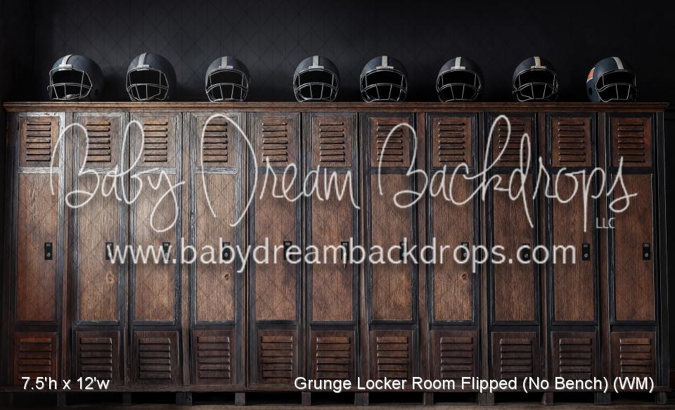 Grunge Locker Room Flipped (No Bench) (WM)