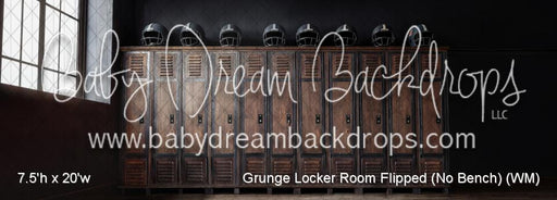 Grunge Locker Room Flipped (No Bench) (WM)