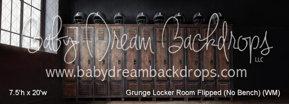 Grunge Locker Room Flipped (No Bench) (WM)