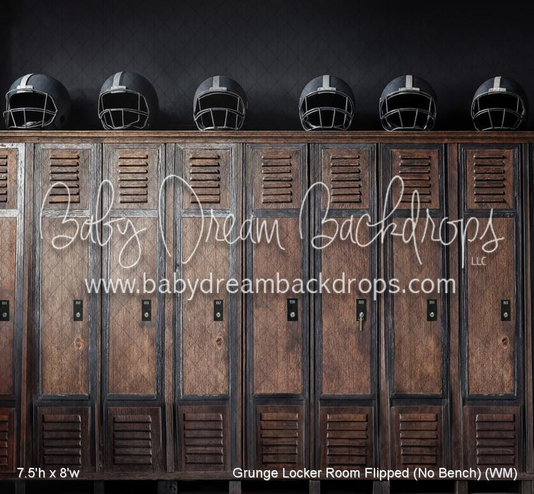 Grunge Locker Room Flipped (No Bench) (WM)