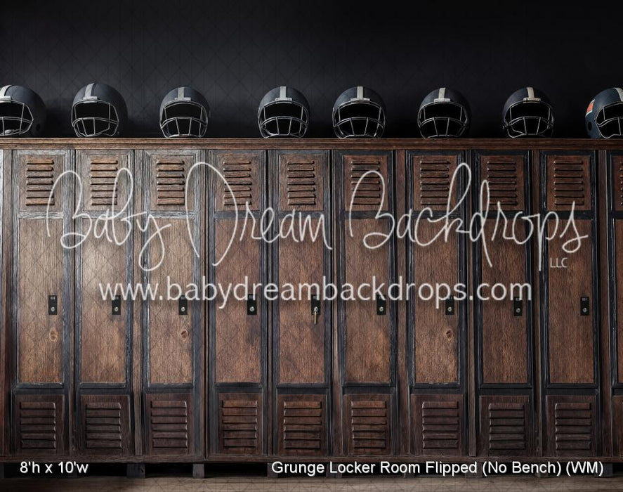 Grunge Locker Room Flipped (No Bench) (WM)