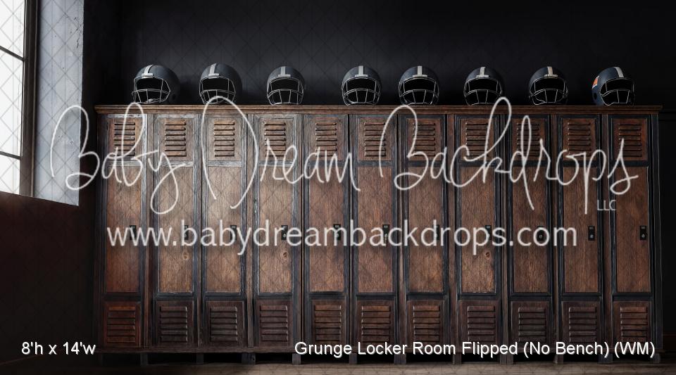 Grunge Locker Room Flipped (No Bench) (WM)