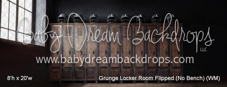Grunge Locker Room Flipped (No Bench) (WM)