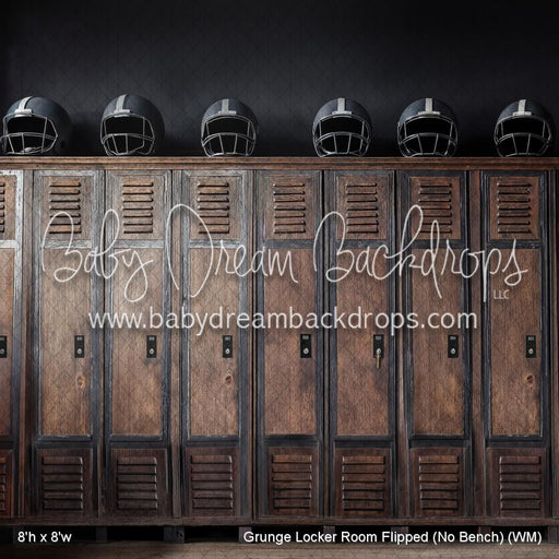 Grunge Locker Room Flipped (No Bench) (WM)