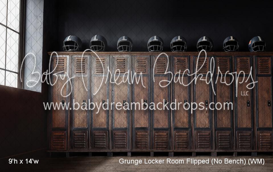Grunge Locker Room Flipped (No Bench) (WM)