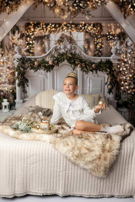 Rustic Charmer Queen Headboard White (JA)