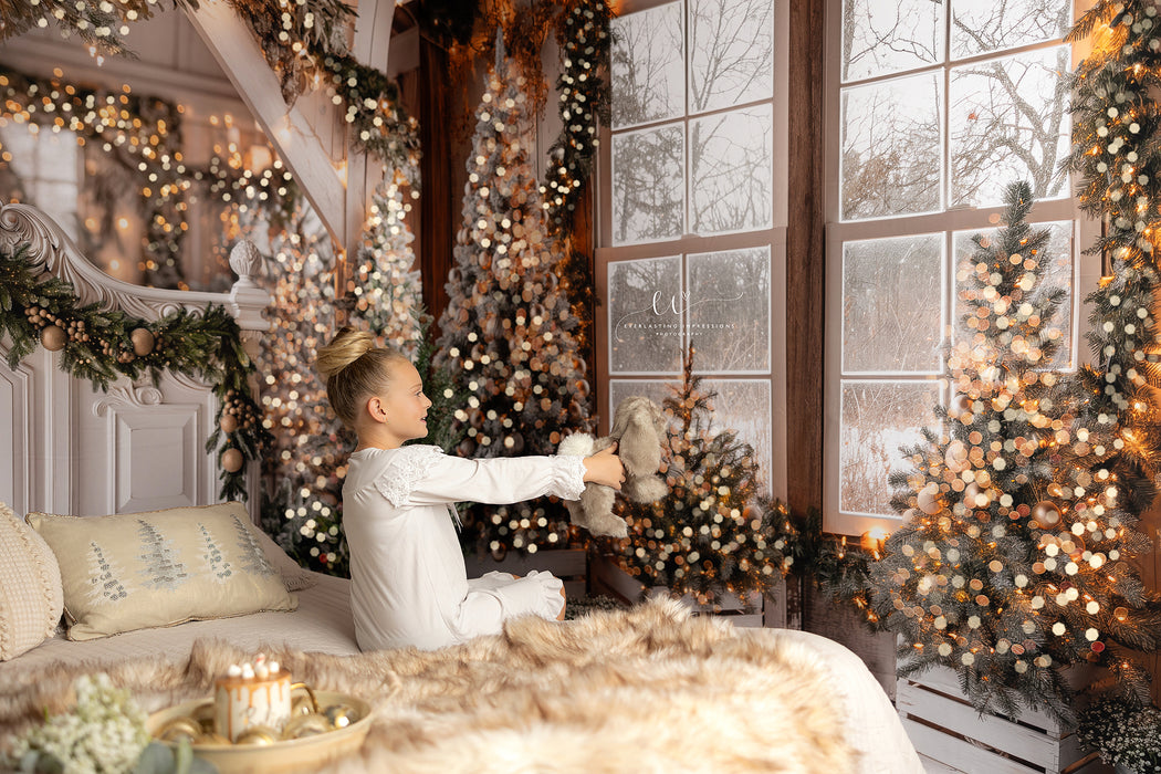 Rustic Charmer Christmas Window White (JA)