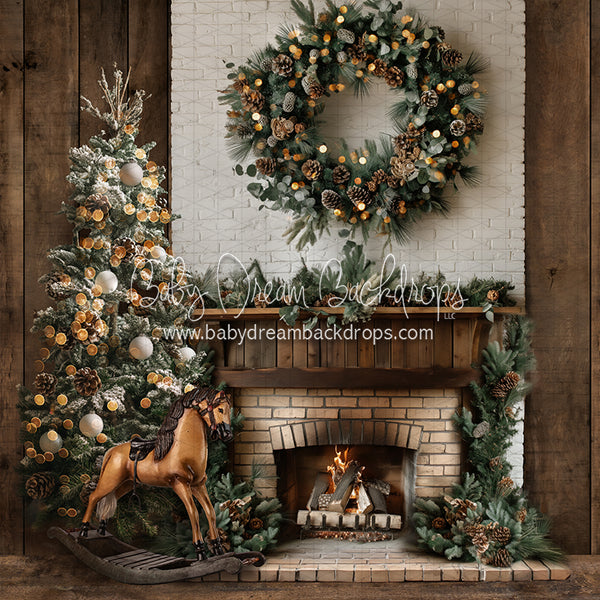 X Drop HO HO Home Fireplace (JA)