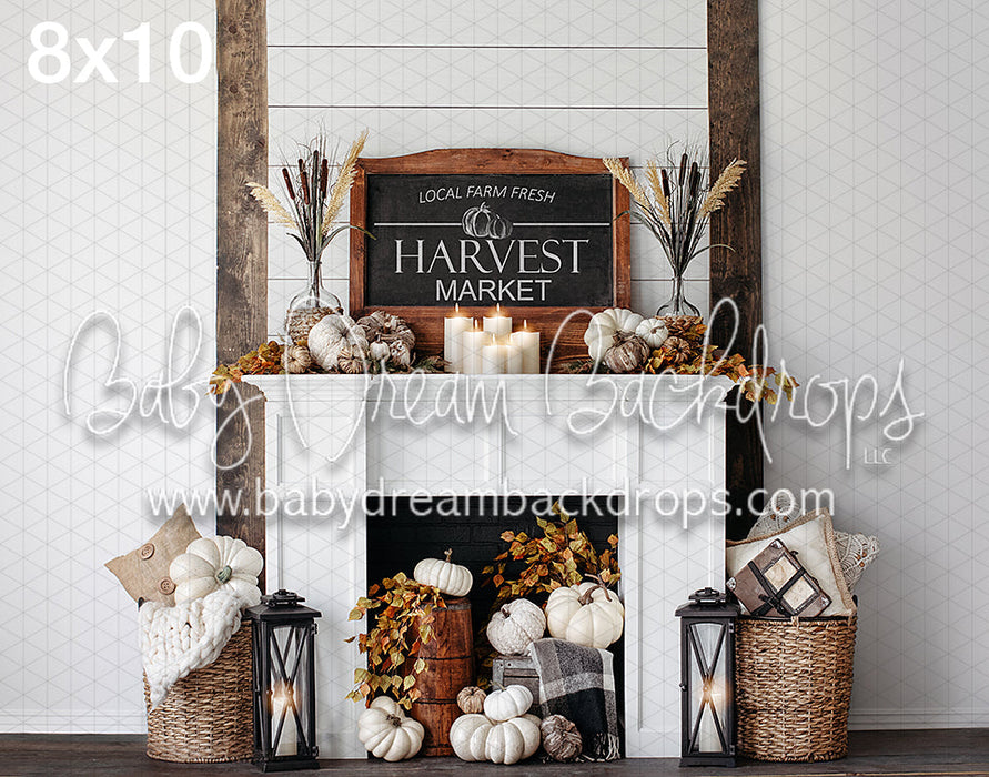 Harvest Market White Wall