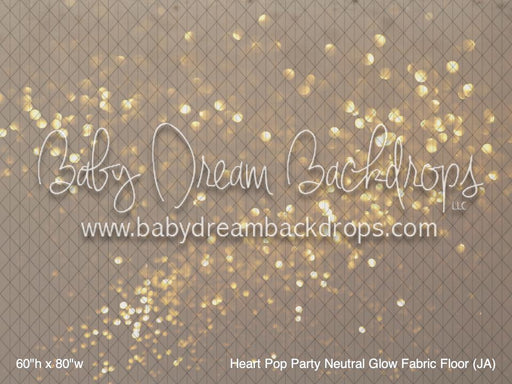 Heart Pop Party Neutral Glow Fabric Floor (JA)