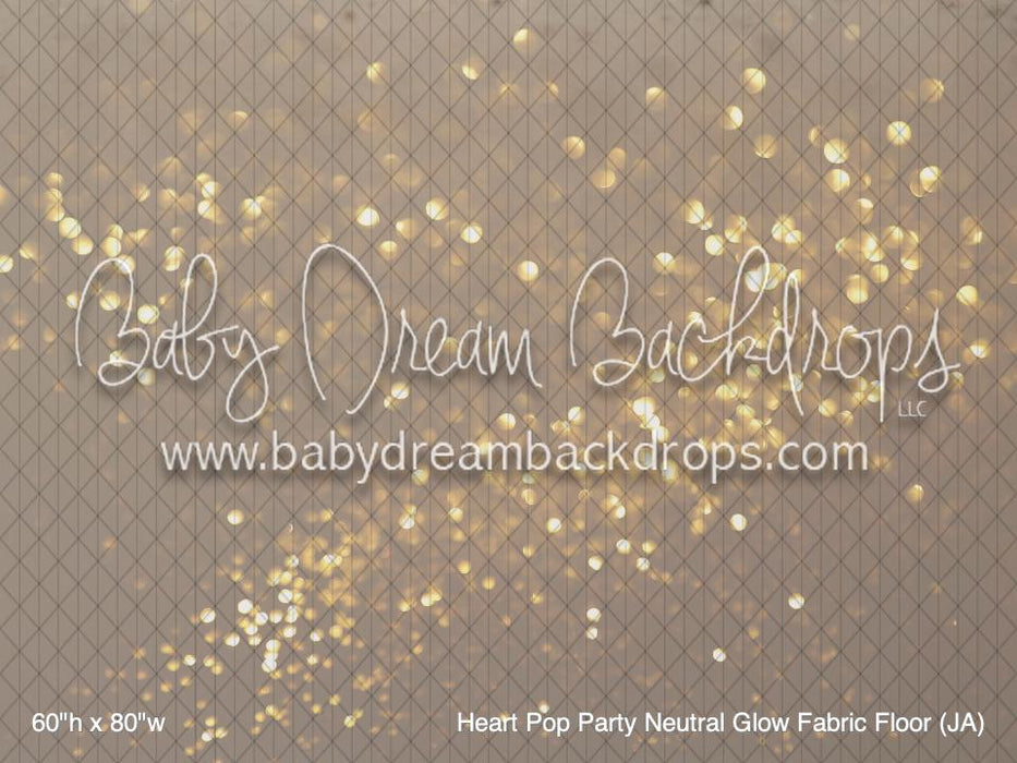 Heart Pop Party Neutral Glow Fabric Floor (JA)