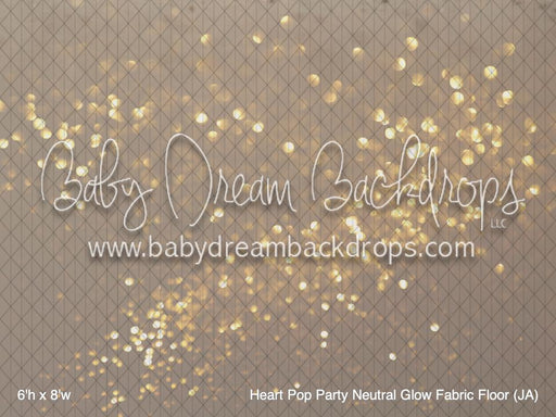 Heart Pop Party Neutral Glow Fabric Floor (JA)