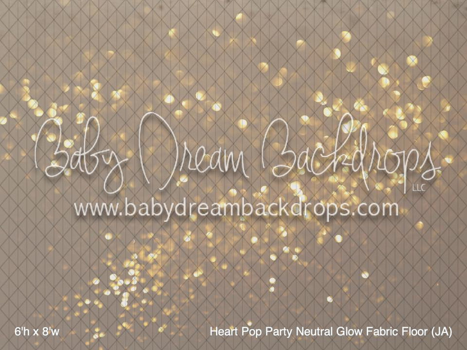 Heart Pop Party Neutral Glow Fabric Floor (JA)