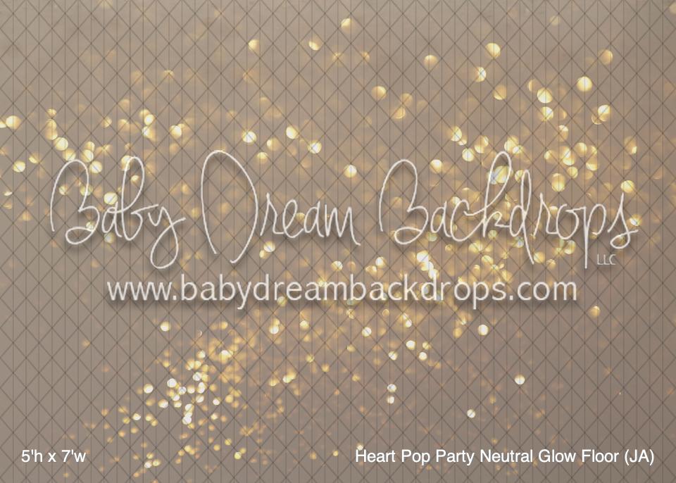 Heart Pop Party Neutral Glow Fabric Floor (JA)