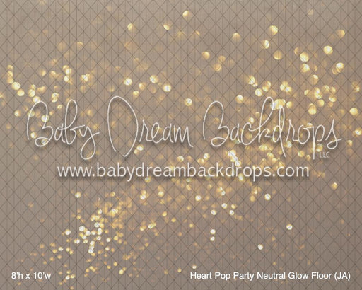 Heart Pop Party Neutral Glow Fabric Floor (JA)