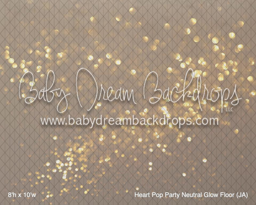 Heart Pop Party Neutral Glow Fabric Floor (JA)