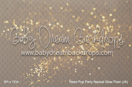 Heart Pop Party Neutral Glow Fabric Floor (JA)