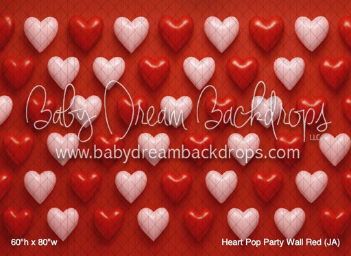 Heart Pop Party Wall Red (JA)