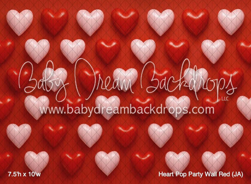 Heart Pop Party Wall Red (JA)