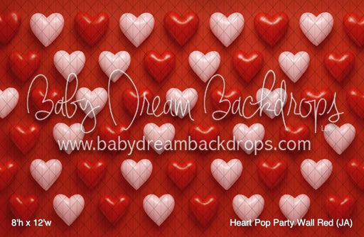 Heart Pop Party Wall Red (JA)