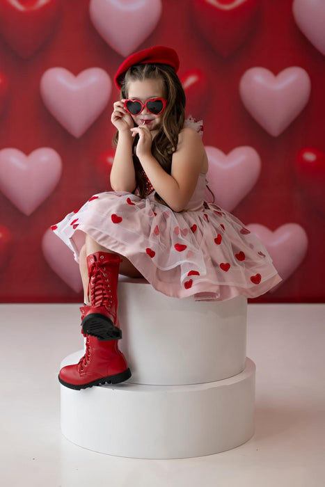 Heart Pop Party Wall Red (JA)