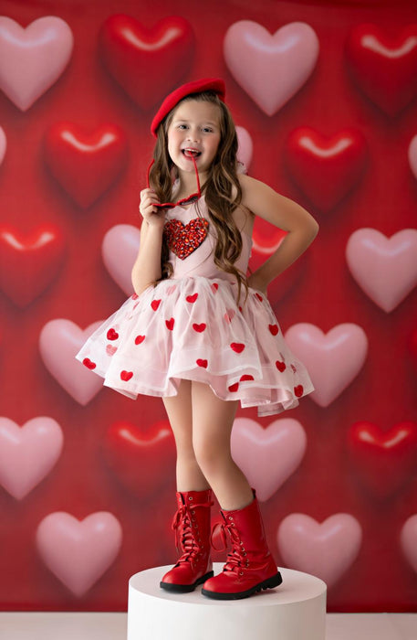 Heart Pop Party Wall Red (JA)