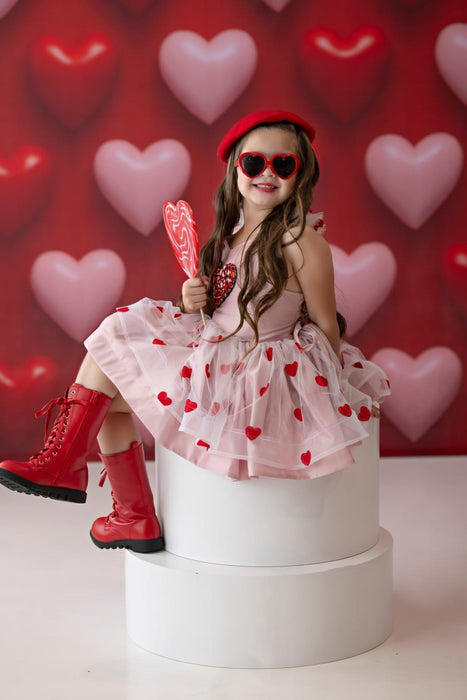 Heart Pop Party Wall Red (JA)