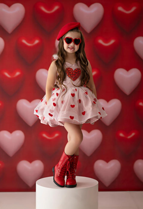 Heart Pop Party Wall Red (JA)