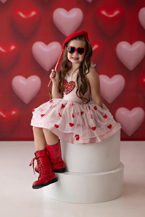 Heart Pop Party Wall Red (JA)