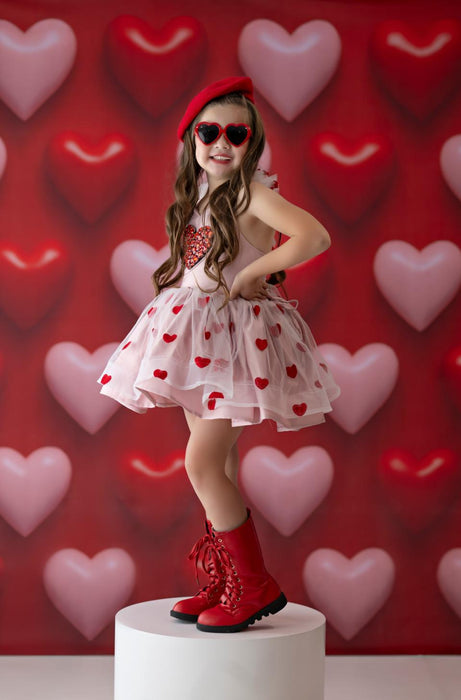 Heart Pop Party Wall Red (JA)