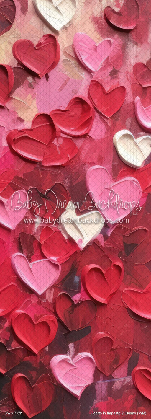 Hearts in Impasto 2 Skinny (WM)