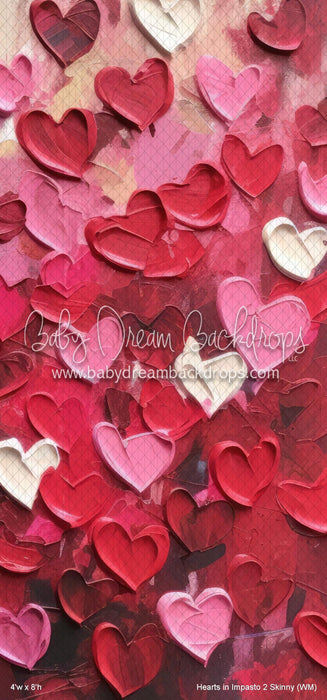 Hearts in Impasto 2 Skinny (WM)