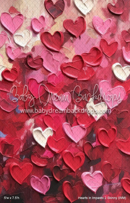 Hearts in Impasto 2 Skinny (WM)