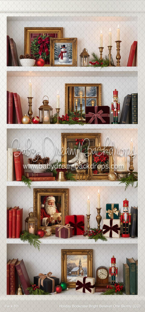 Holiday Bookcase Bright Believer One Skinny (CC)