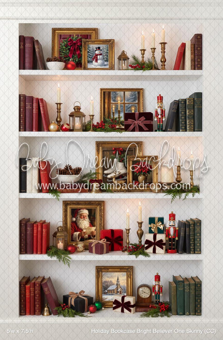 Holiday Bookcase Bright Believer One Skinny (CC)