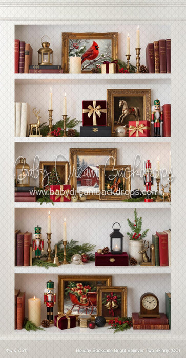 Holiday Bookcase Bright Believer Two Skinny (CC)
