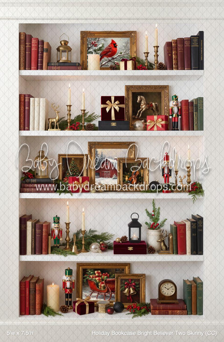 Holiday Bookcase Bright Believer Two Skinny (CC)