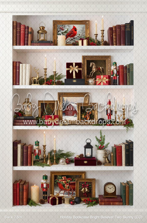 Holiday Bookcase Bright Believer Two Skinny (CC)
