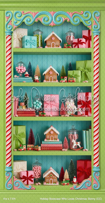 Holiday Bookcase Who Loves Christmas Skinny (CC)