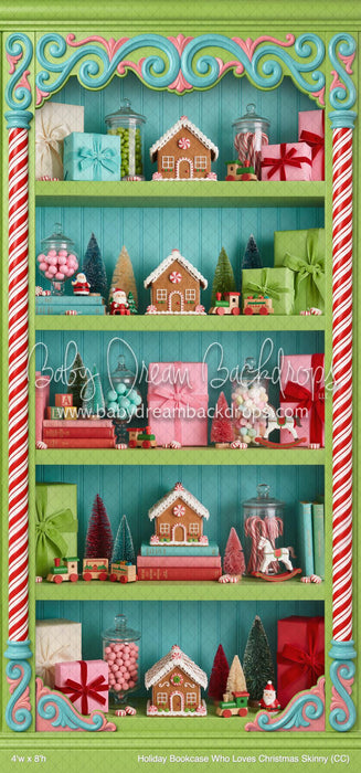 Holiday Bookcase Who Loves Christmas Skinny (CC)