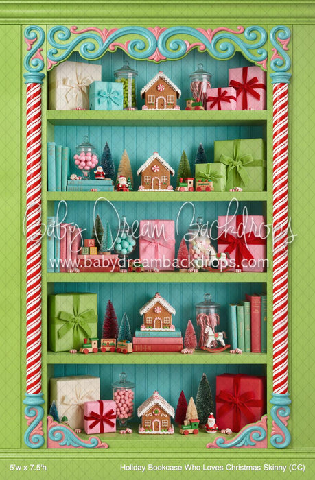 Holiday Bookcase Who Loves Christmas Skinny (CC)