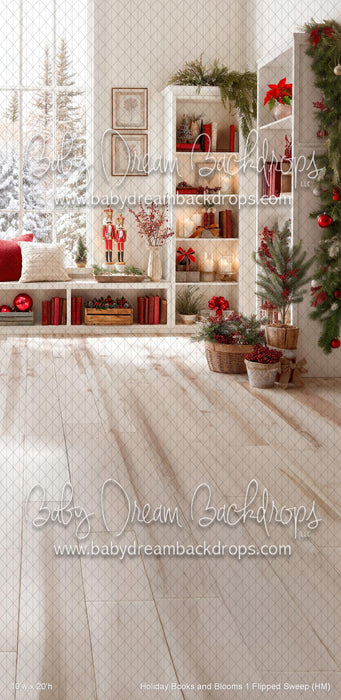 Holiday Books and Blooms 1 Flipped Sweep (HM)