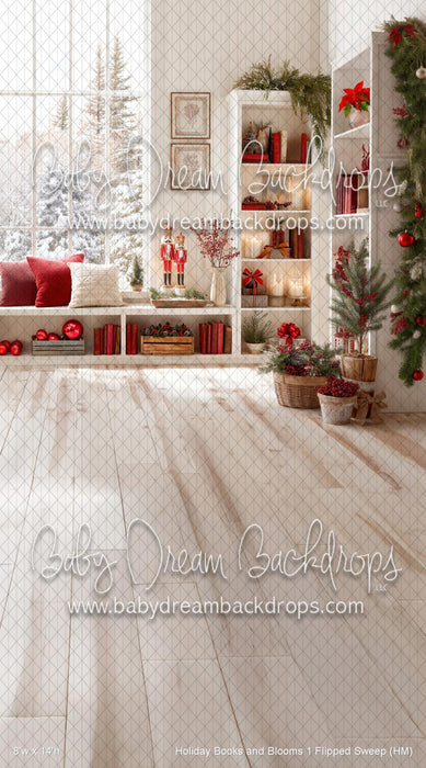 Holiday Books and Blooms 1 Flipped Sweep (HM)
