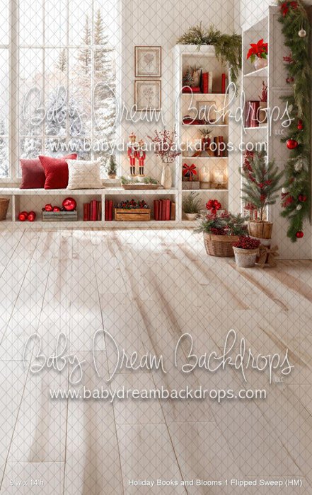 Holiday Books and Blooms 1 Flipped Sweep (HM)