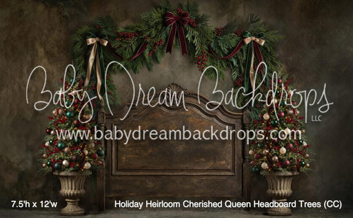 Holiday Heirloom Cherished Queen Headboard Trees (CC)